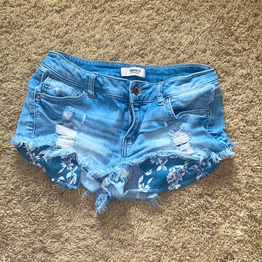 Low Waisted Jean Shorts
